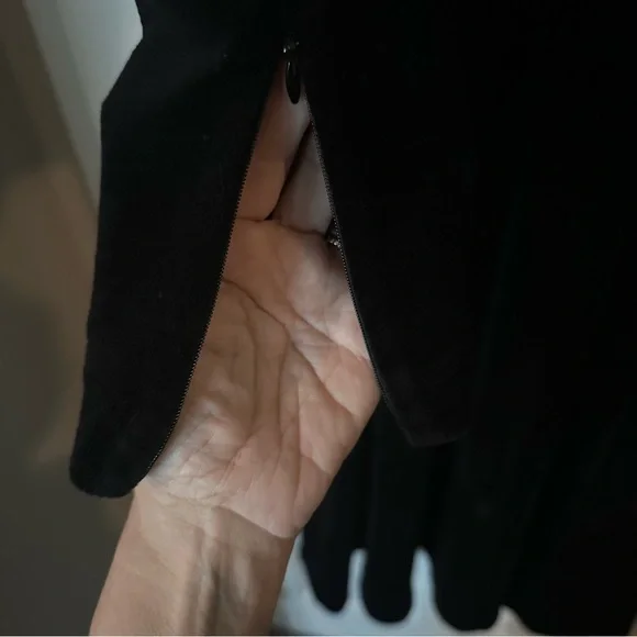 ME+EM Perfect Simplicity Stretch Velvet Black Maxi Dress | Sz 10 - Picture 13 of 15